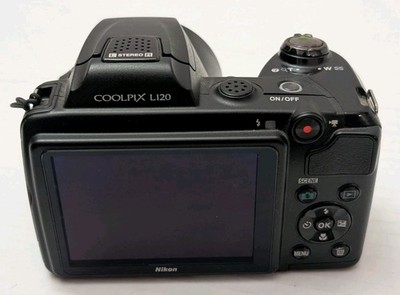 Nikon Coolpix L120 Bridge Camera - 14.1MP, 21x WIDE Zoom - Works