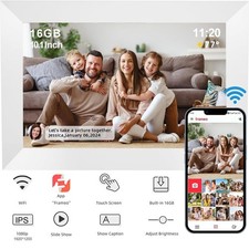 Digitaler Bilderrahmen 10,1 Zoll IPS WIFI Bildschirm Elektronischer Fotorahmen