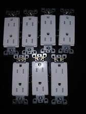 Leviton T5325-SW White Duplex Tamper Resistant Electrical Outlets Lot of 7