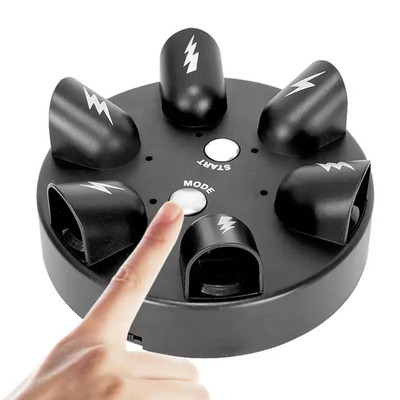 1Pc Electric Shock Finger Game Machine Electric Shocking Roulette Cogs Test Puni