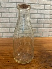 Vintage Boulevard Dairy Marinette WI Wis Milk Bottle One Quart Wisconsin Embosse