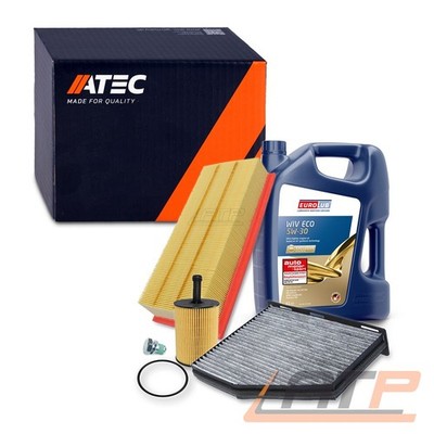 INSPEKTIONSPAKET FILTERSATZ SET A+5L EUROLUB 5W-30 FÜR VW GOLF PLUS 1.9 2.0 TDI