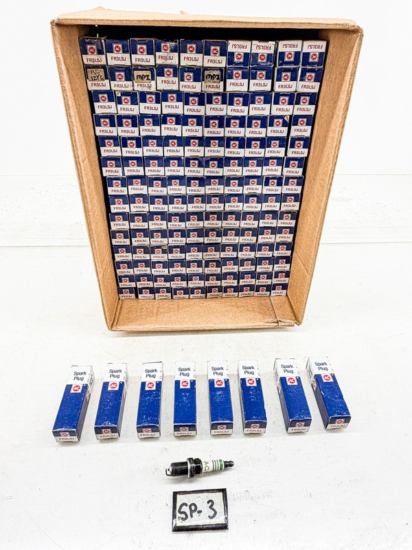 NOS AC DELCO FR3LSJ SPARK PLUGS LOT OF 8 GM RC12YC BKR4E CROSS FR3LSJ SP-3