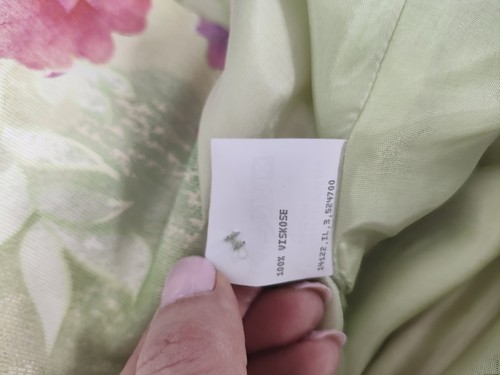 Bianca Blazer Size 14 Womens Green Floral Short Sleeve Vintage Casual Summer - Picture 10 of 10
