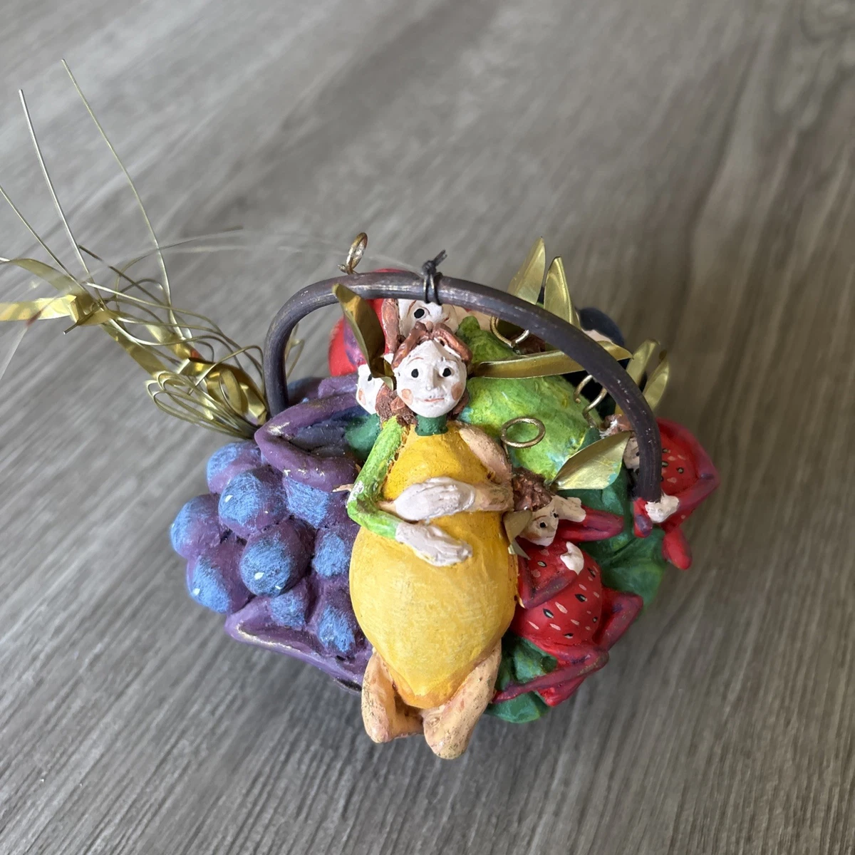 Babbo Natale da appendere Mongolfiera Multicolore - Addobbi albero di