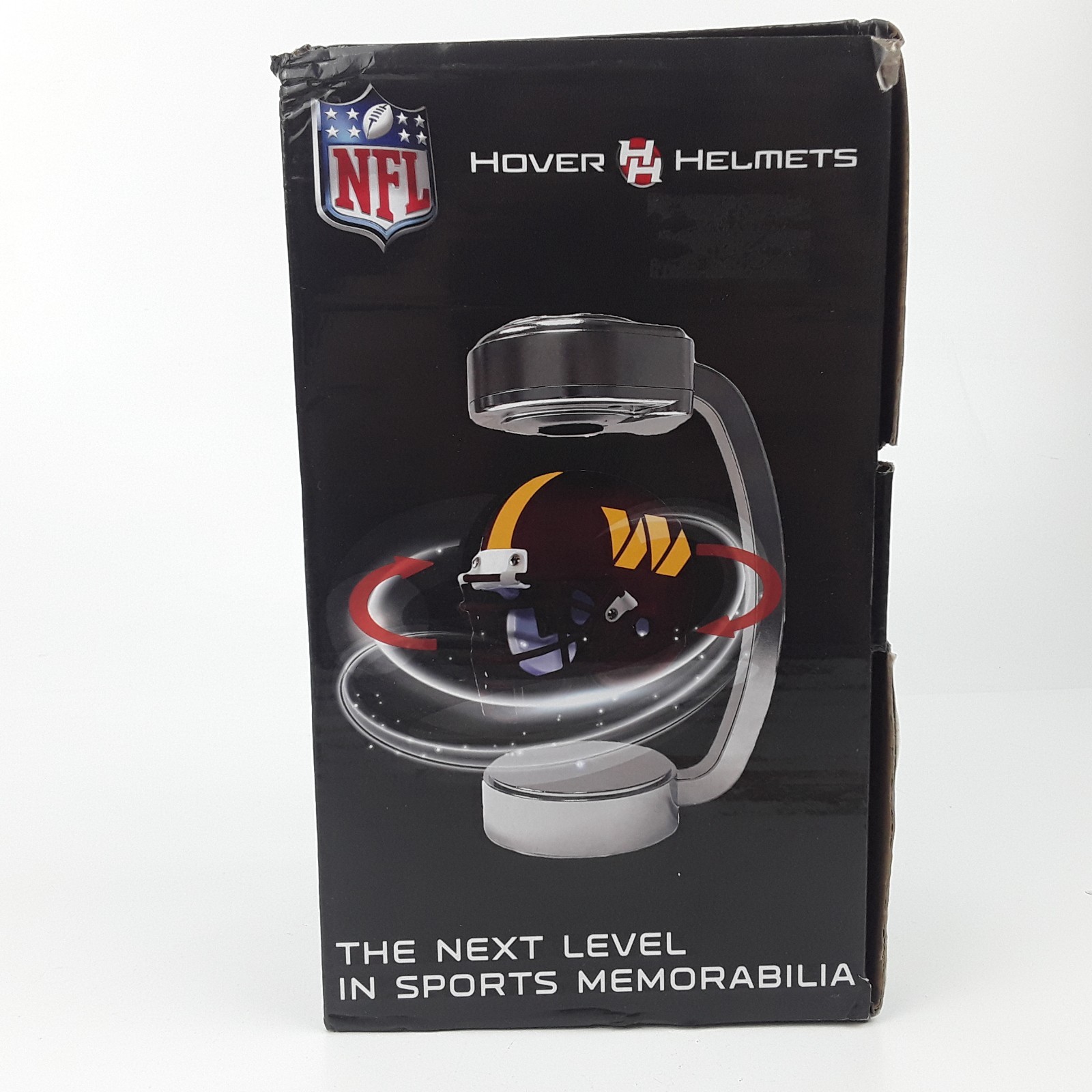Washington Commanders NFL Hover Helmet Levitating Mini Chrome Football Desk Lamp