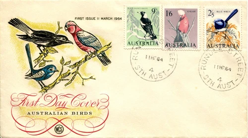 1964 Australian Birds - WCS FDC