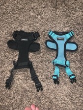 Adjustable Cat Harness Set Black And Teal