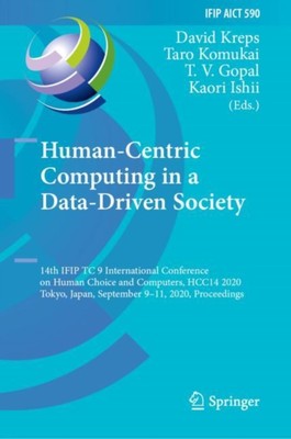 Kreps - Human-Centric Computing in a Data-Driven Society   14th IFIP T - X555z
