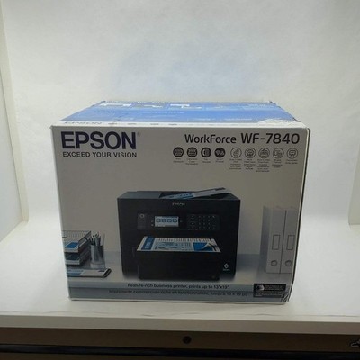 New Epson WorkForce WF-7840 InkJet Color Printer Black WF-7840