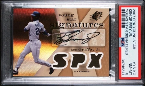 2007 SPX #YS-KG Ken Griffey Jr. Young Star Signatures AUTOGRAPH PSA 8 NM-MT auto