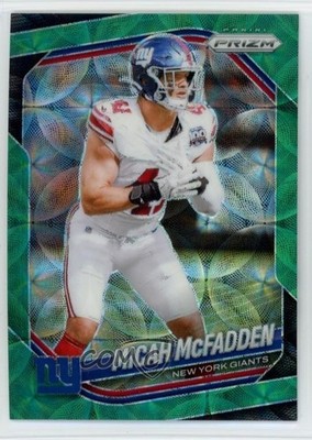 2025 Panini Prizm Green Scope Prizm /75 Micah McFadden #95 v9t