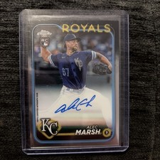 2024 Topps Chrome #RA-AMA Alec Marsh Rookie Autographs