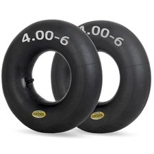 4.00-6 Inner Tube, 2 Pack with TR-13 Valve Stem, Heavy Duty, For 13" Tires Wh...