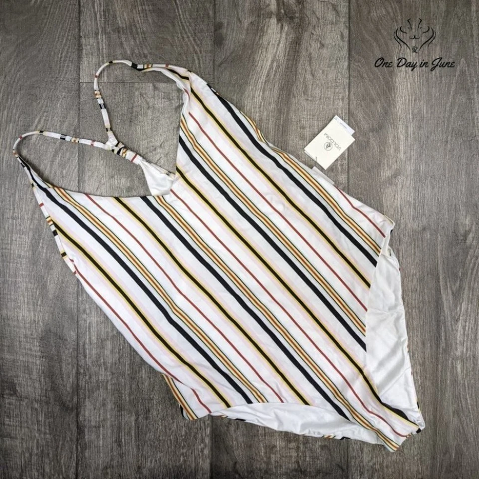 Traje de baño Volcom That's Stripe de una pieza talla XXL Foto 3 de 4