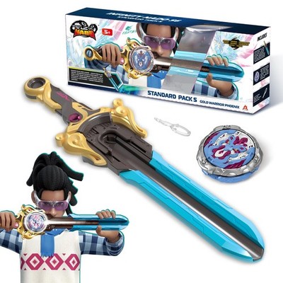 INFINITY NADO Battling Toys, Spinning Top and Sword Launcher 15.4 in, Blue