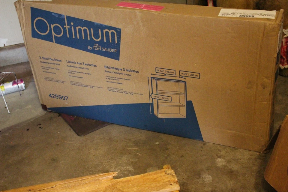 Librería Sauder Select 5 estantes - castaño tiza Foto 2 de 4