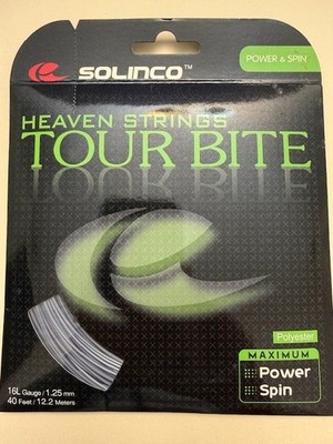 Tennis String, Solinco Tour Bite 16 Gauge 1.3 mm, Heaven Strings - Tour Bite