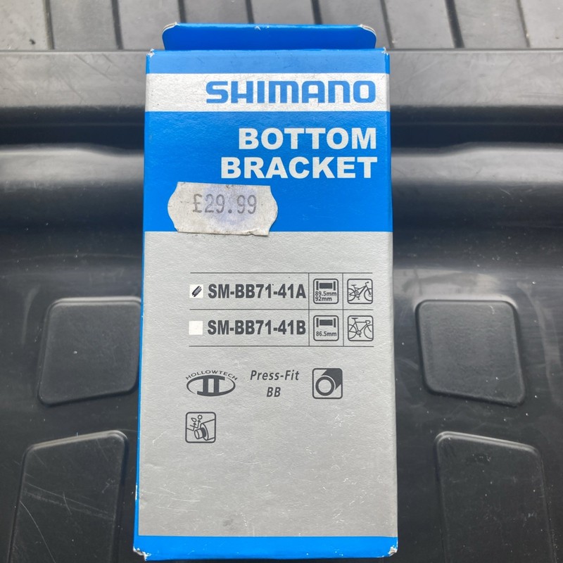 Shimano SM-BB71-41A PressFit Bottom Bracket, MTB, 89.5mm - 92mm shell width
