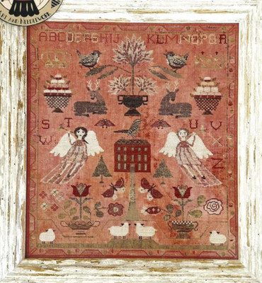 WREN SAMPLER - Kreuzstichmuster ABC Primitivdiagramm