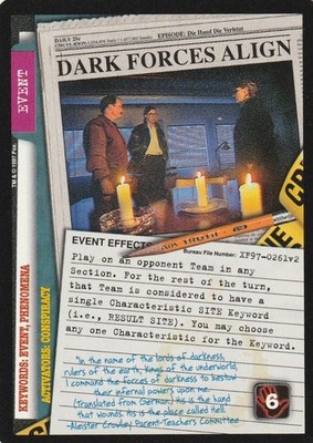 Dark Forces Align - The Truth is Out There - Akte X CCG