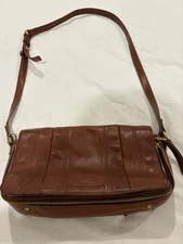 Vtg American Leather Company 10x7” Brown Shoulder Purse Excellent Condition 