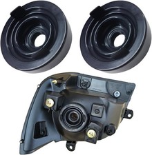 2PCS Car Headlight Cover, 85mm Headlight Dust Cover with 20mm Hole, Rubber Seal