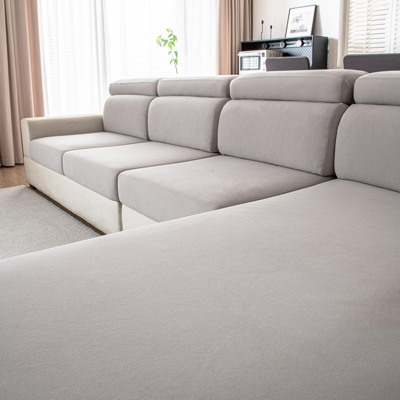 Stretch Sectional Sofa Covers for Individual Couches, Perfect Fit & Protection