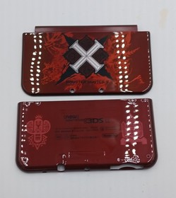 New Nintendo 3ds Xl LL Monster Hunter X Replacement Outside Shells+Rubbers+Label
