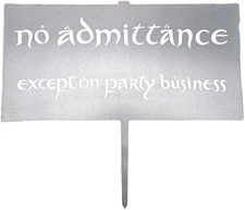 WETA Workshop x Metalbird - The Lord of the Rings Trilogy - No Admittance Metalb