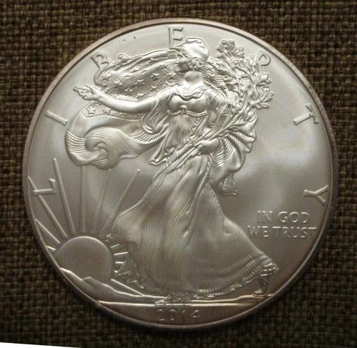 2014 American Eagle 1 oz Fine Silver $1 Coin BU One Dollar