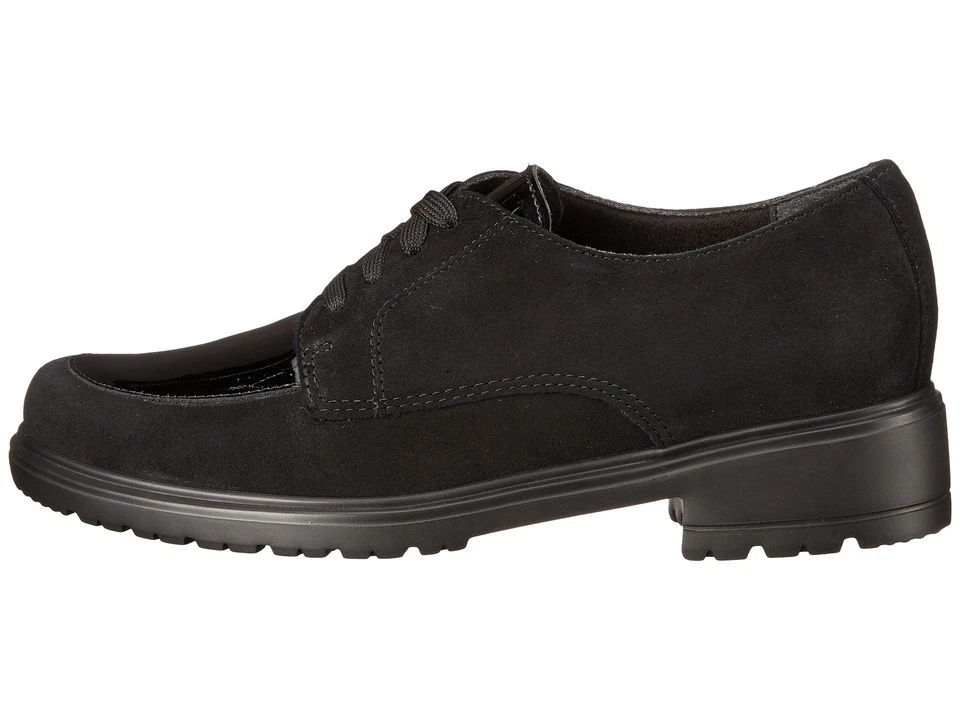 Munro Veranda Womens Black Leather Water Resistant Lace Up Loafers Size 6 N - Image 2 of 4