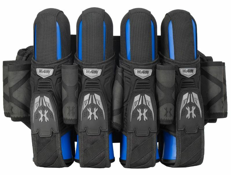 HK Army Magtek Paintball Harness Pod Pack 4+3 Black Grey Gray