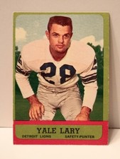1963 Topps Yale Lary #33 Detroit Lions HOF EX **free shipping**