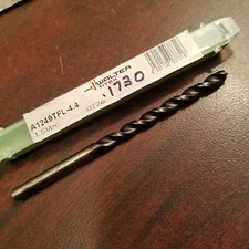 WALTER TITEX A1249XPL-4.4 Drill Bit 0.173" 130° Parabolic AlCrN Machinist #17 