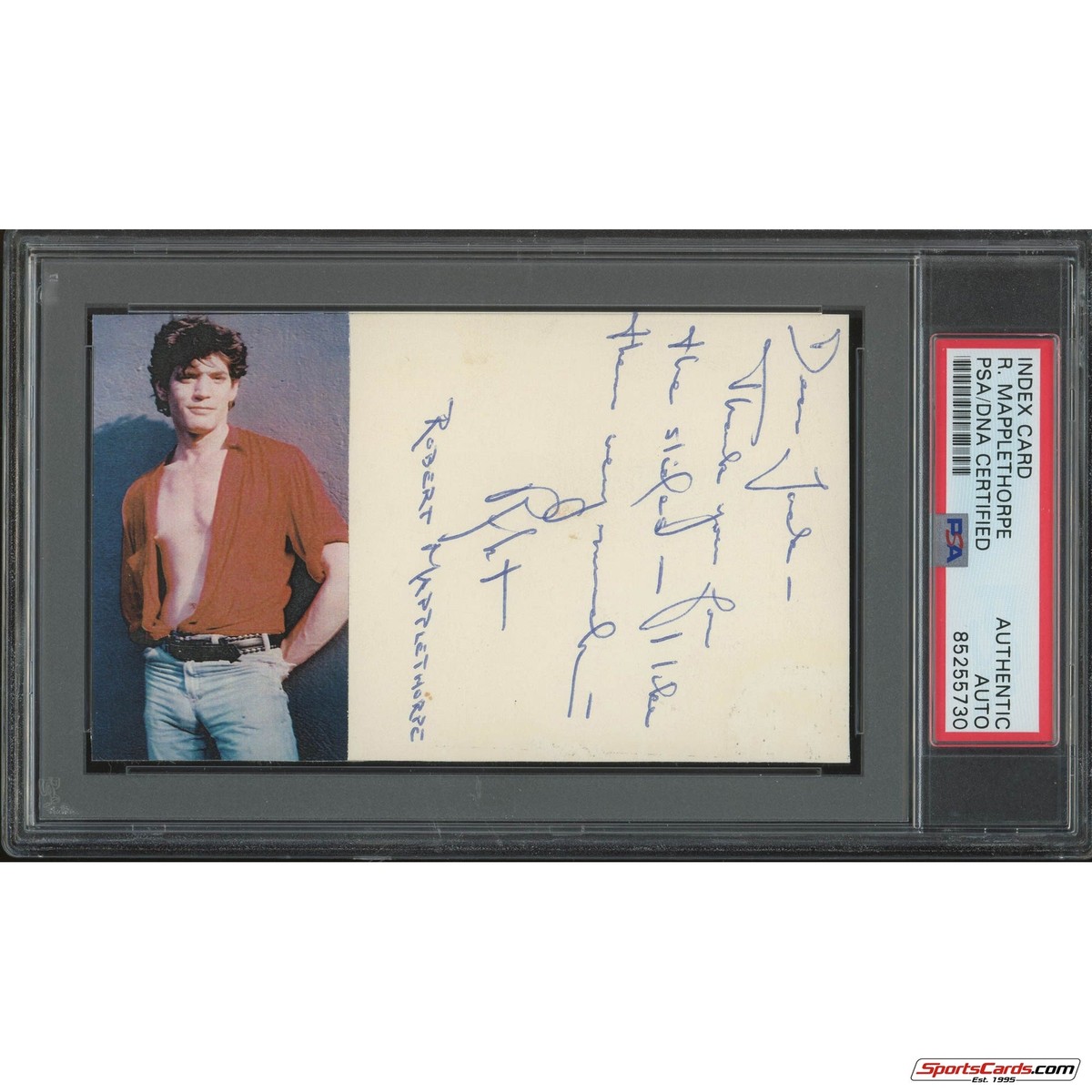 Robert Mapplethorpe Legendary Photographer Signed Auto 3x5 Card