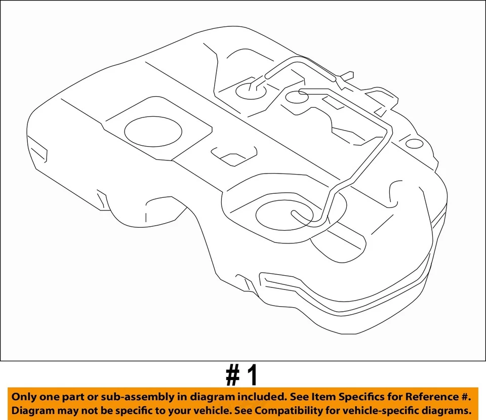 Used Fuel Tank fits: 2013 Nissan Murano 21.7 gallon Grade A - Image 4 of 4