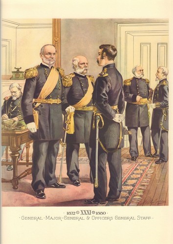 H.A. Ogden US Military Uniforms1872-1880 GENERALS, OFFICERS GENERAL STAFF poster - Picture 3 of 3