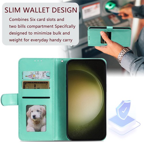 For Samsung A05S A15 A55 A14 A54 A13 A52 Leather Wallet Cards Case Flip Cover - Picture 91 of 101