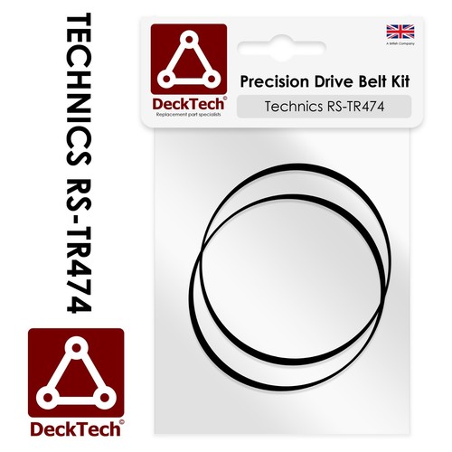 DeckTech Replacement Belts for Technics Double Cassette Deck RS-TR474 RSTR474 - Picture 1 of 3