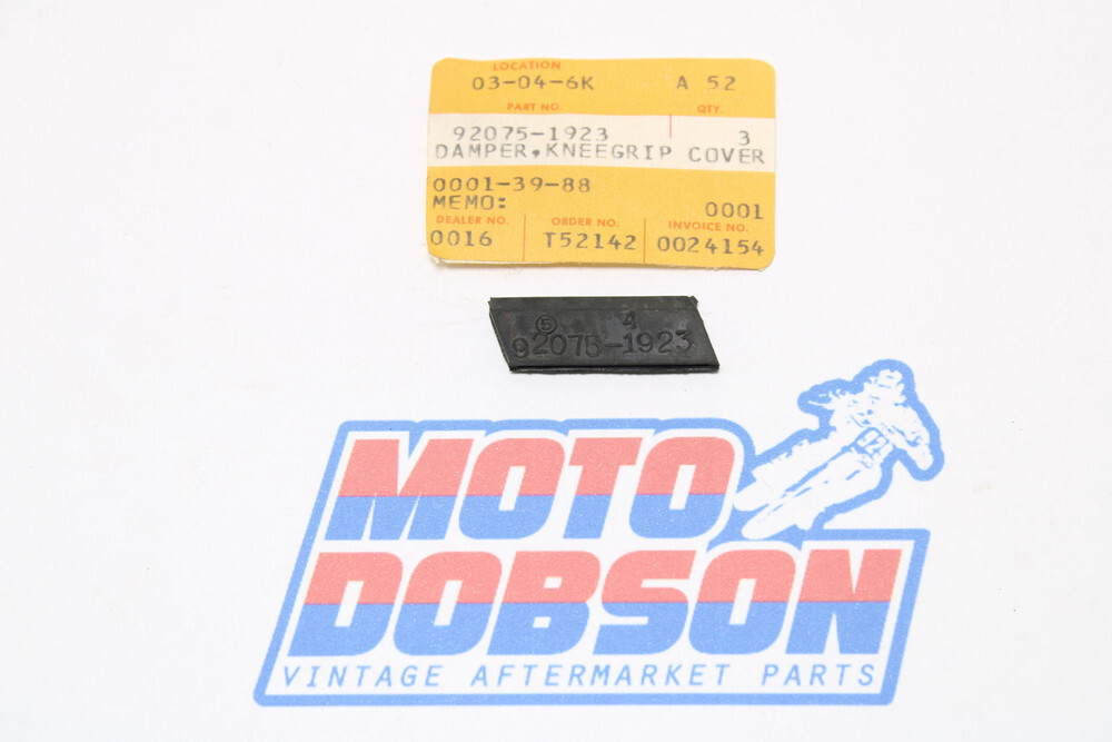 Kawasaki ZX750 1987-1990 92075-1923 DAMPER,KNEEGRIP | eBay