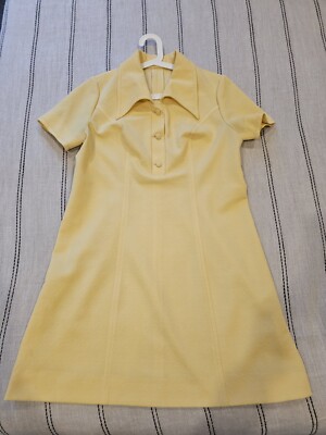 Vintage lemon yellow one-piece イギリスヴィンテージ レモンイエロー