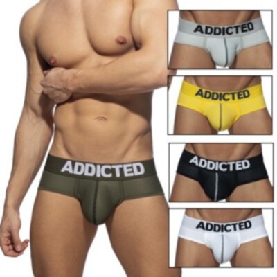 ADDICTED PUSH UP MESH BRIEF AD SEXY UNDERWEAR SPORTS BRIEF 1PIECE AD805