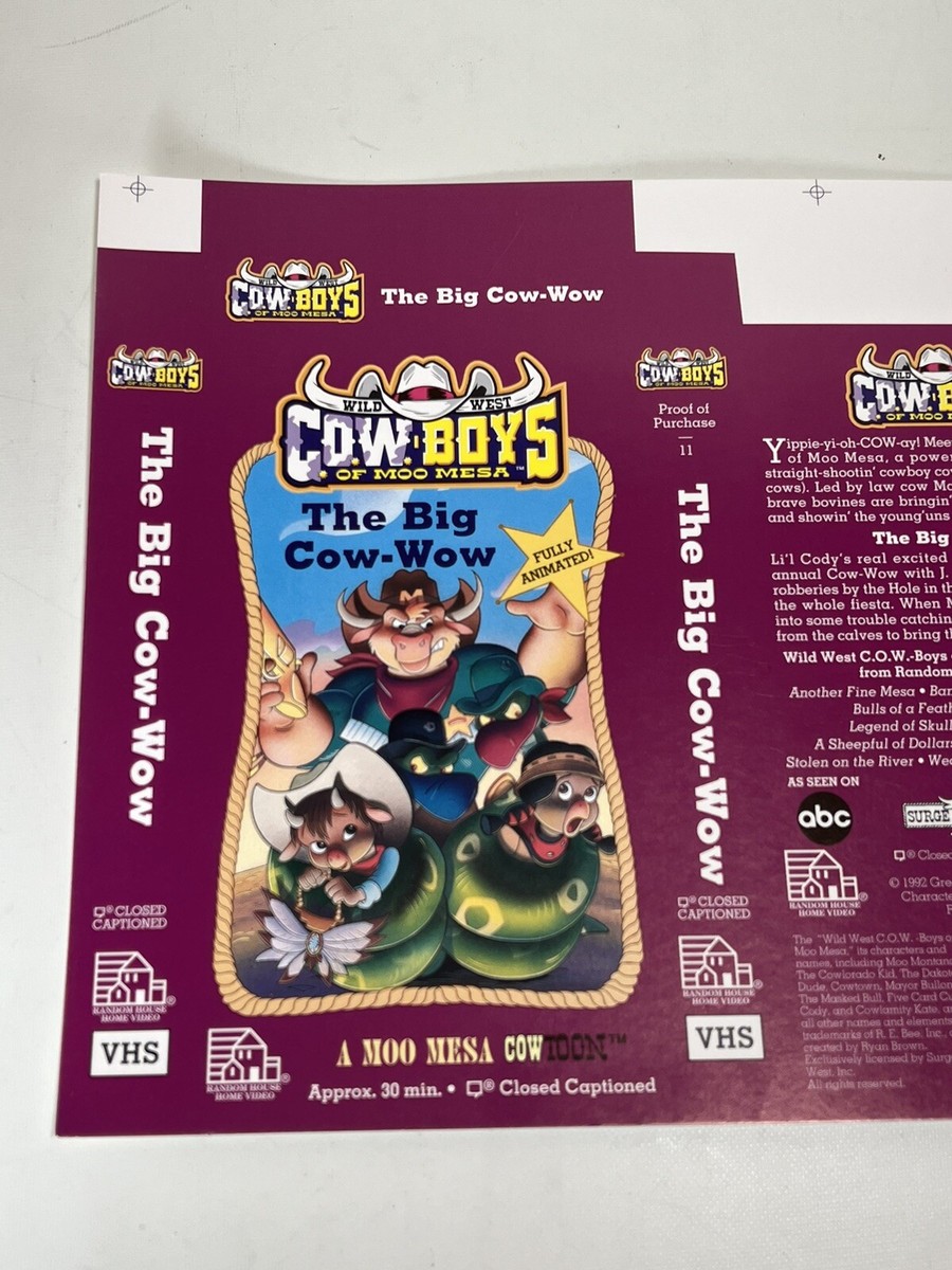 その他 Old West: Cowboys [VHS] Wild West Cowboys of Moo Mesa lot of 3 Animated VHS tapes - tested