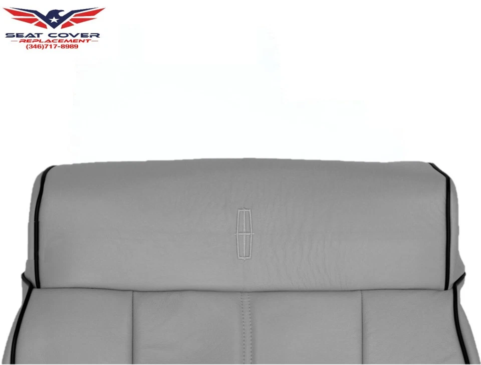 Cubierta de asiento trasero inclinada para conductor Lincoln Mark LT 2006 2007 2008 vinilo gris paloma Foto 3 de 4