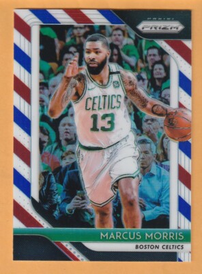 Marcus Morris Boston Celtics 2018-19 Prizm Red White Blue #168 Kansas 13H
