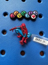 Wall Crawling Spiderman Authentic Jibbitz Shoe Charm for Crocs. Rare 1st Gen NEW