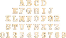 1.2 Inch 342 Pieces Small Wooden Letters and Numbers Crafts Unfinished Wood Alph