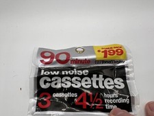 Tonemaster 90 Minute Blank Cassette Tape 3-pack