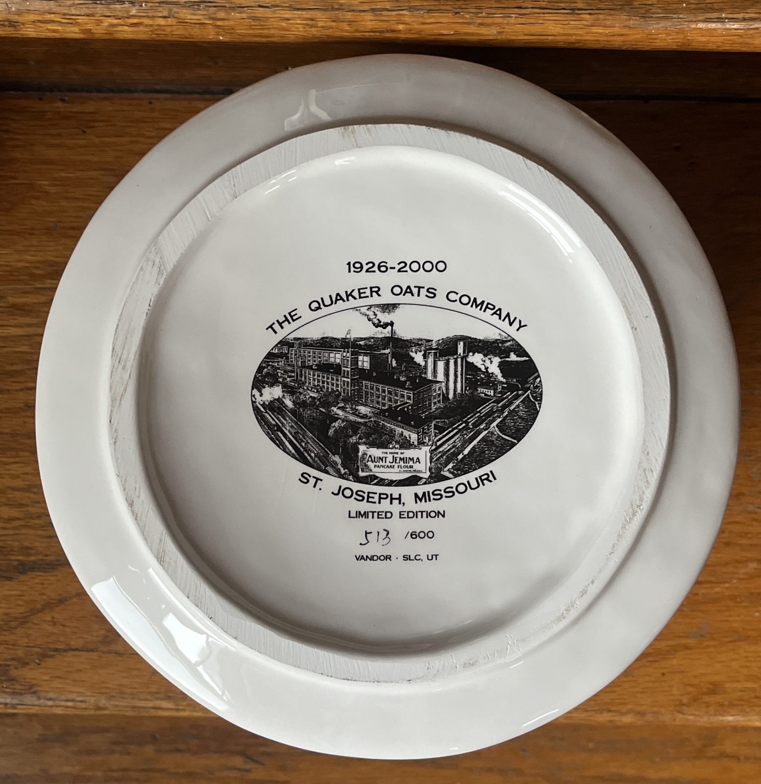 Quaker Oats Stack of Pancakes Cookie Jar Limited Edition St Joseph Mo